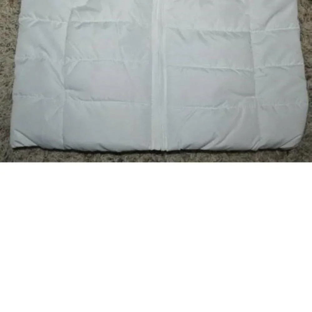 Girls Puffer Jacket 5/6 White Water Resistant Zip Winter The Childrens Place